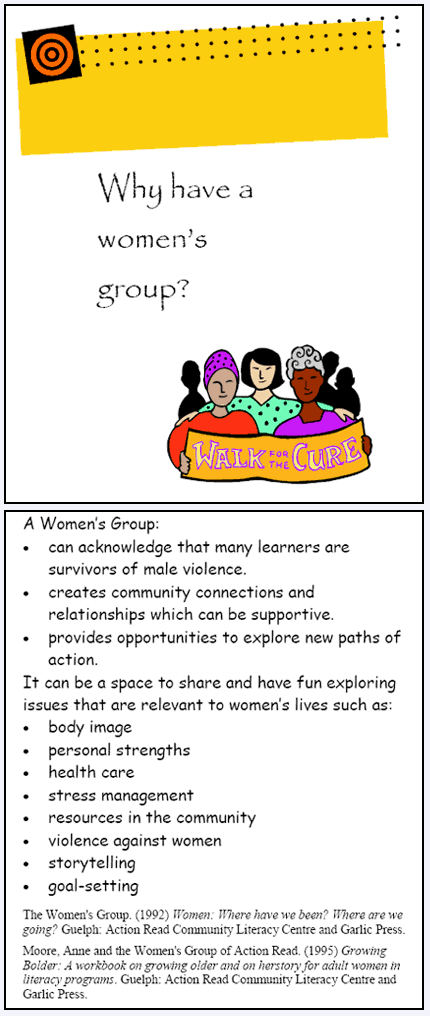 Why have a women's group?